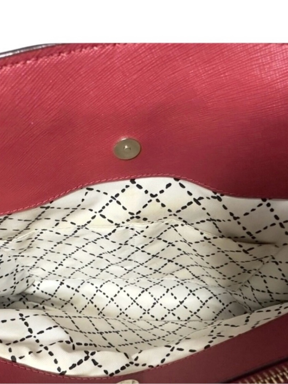 kate spade Burgundy Saffiano Leather Shoulder Bag - Picture 7 of 7